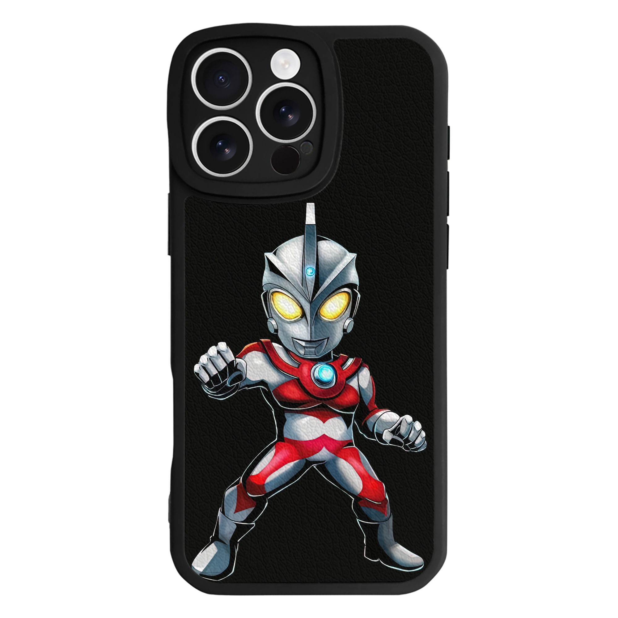 （画像用） ウルトラマン Ultraman 【iPhone 16シリーズ対応】シリコンスマホケース（レザー調） 材質：シリコン